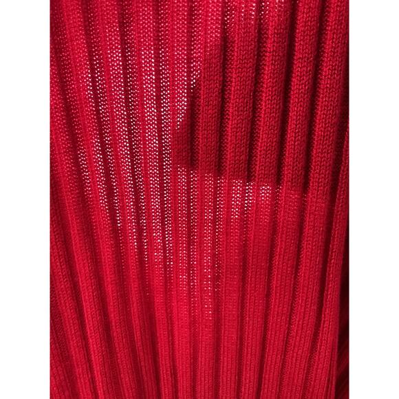 ZARA Red Viscose Button-Up Top - Size L - Picture 4 of 4